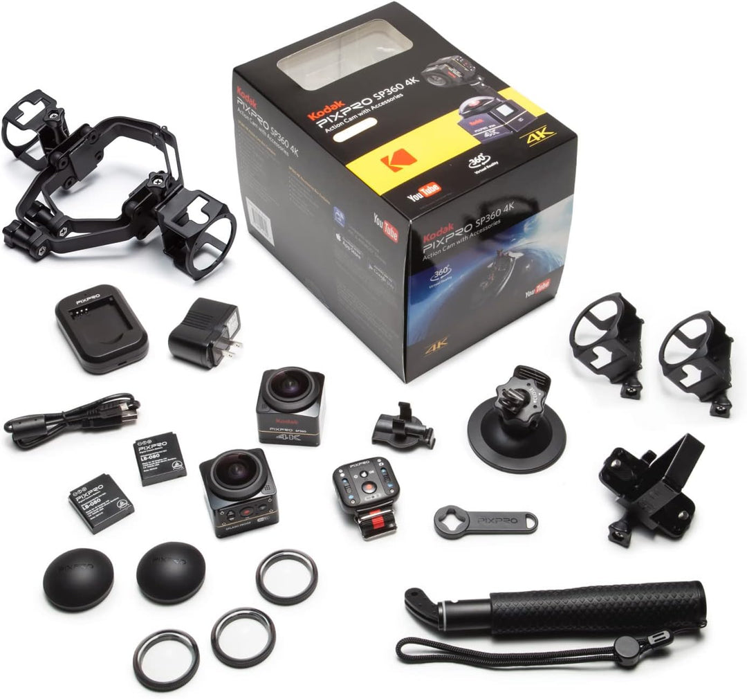 Kodak SP360 4K Explorer Pixpro Action Kamera Pack schwarz