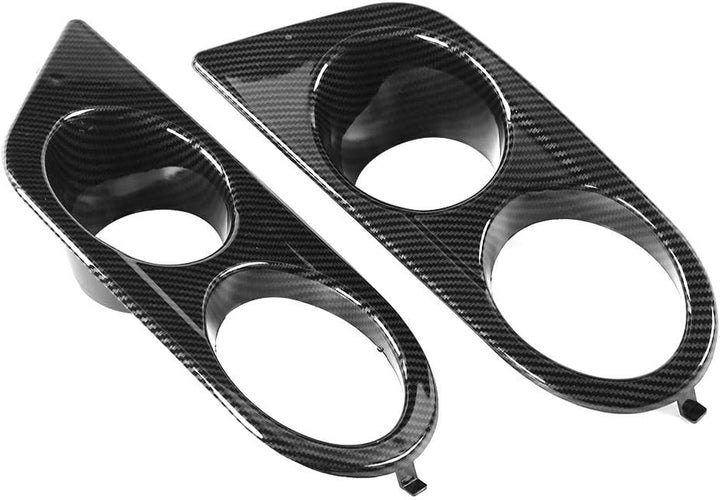 Tomantery Guard Modified Nebelscheinwerfer Abdeckung Stossfängerabdeckung für E46 M3 Glossy Black(Ca