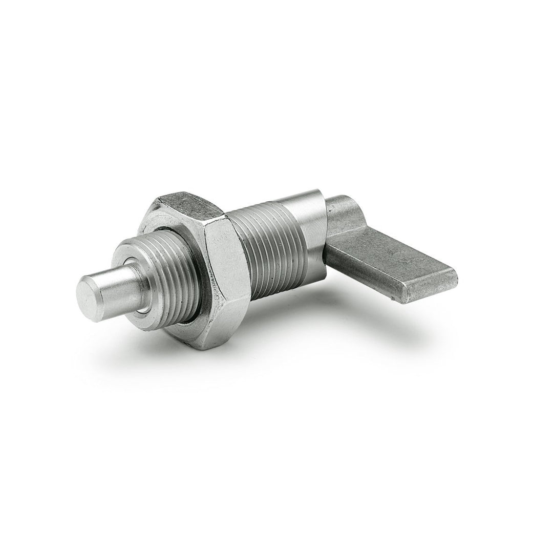 Ganter Normelemente GN 612-12-M20X1,5-AK-NI-Edelstahl-Rastriegel, Gewinde d2: M20x1,5 Gewinde d2: M2