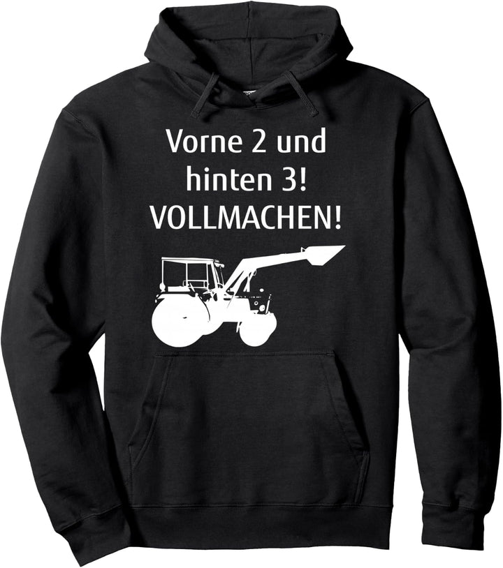Vorne 2 und hinten 3! Vollmachen! Bauer Hermann Trecker Pullover Hoodie