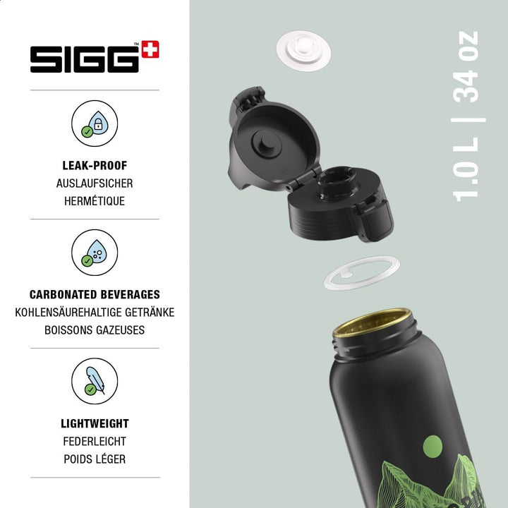 Sigg - Alu Trinkflasche - WMB ONE - Made in Switzerland - ClimatePartner Zertifiziert - Kohlensäure