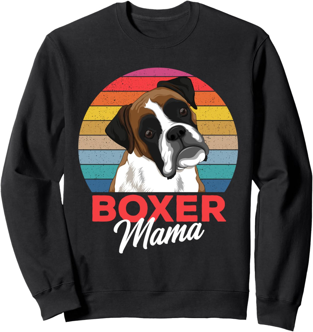 Boxer Hunde Mama Hundehalterin Frauchen Geschenkidee Sweatshirt