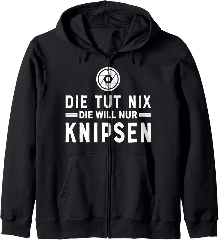 Die tut nix die will nur knipsen - Fotografin Fotografie Kapuzenjacke