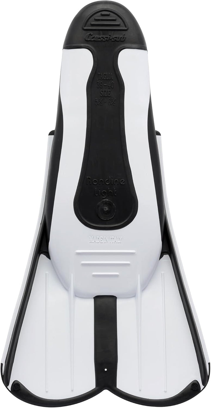 Cressi Light Fins-Kurze Flossen Zum Schnorcheln Schwimmen, Wassertraining, Verfügbar für 35/36 Weiss