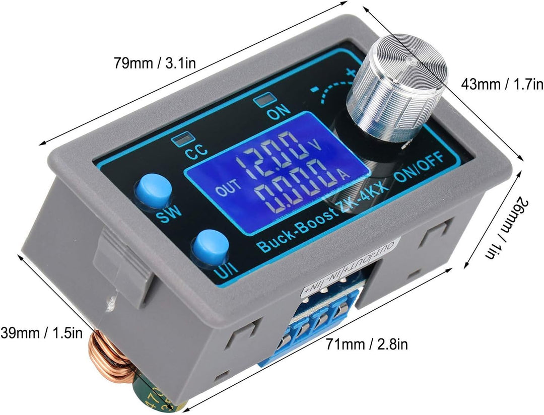 DC-DC Boost Power Converter Automatischer Step Up/Down Spannungswandler Programmierbarer Einstellbar
