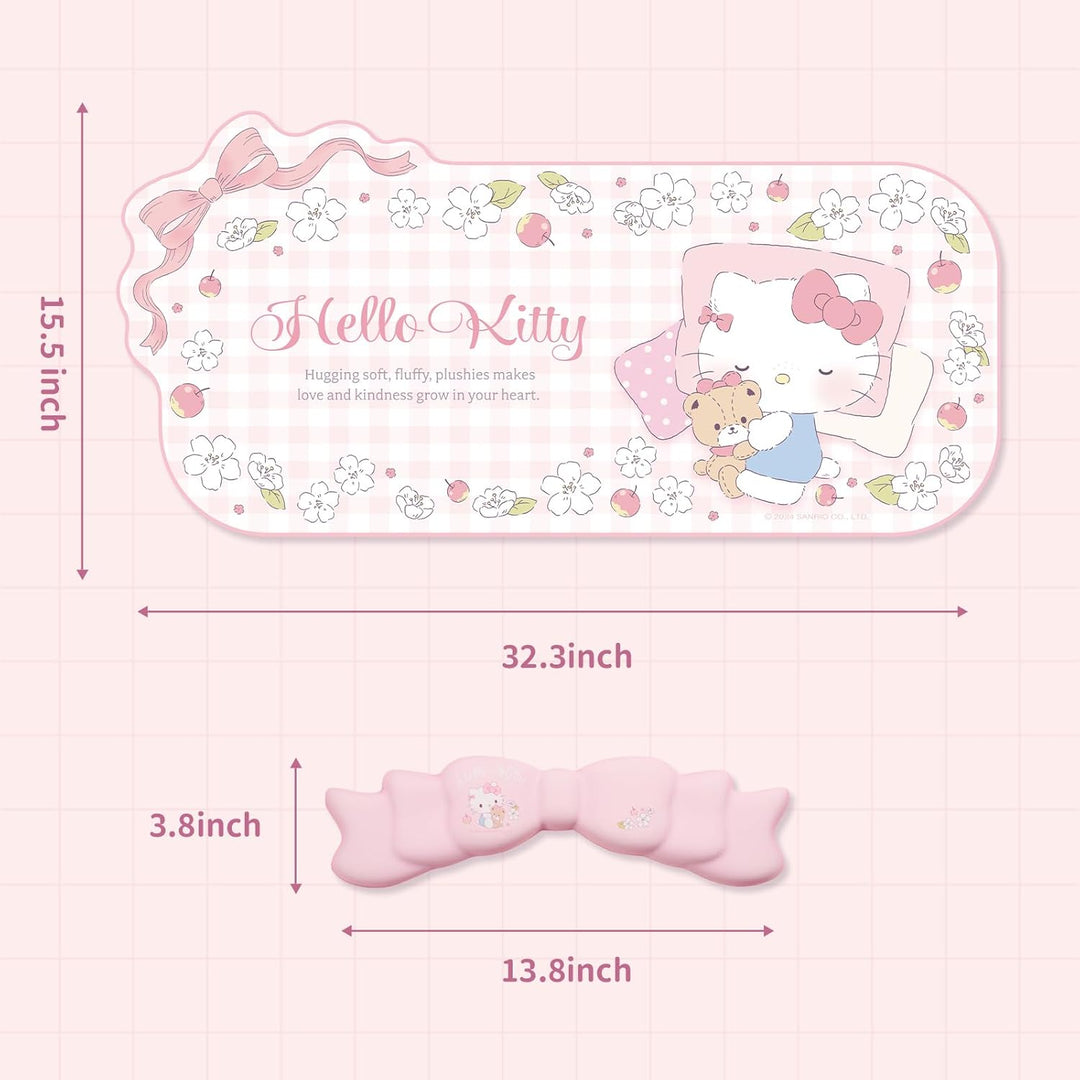 Anime-Mauspad-Handgelenkauflage-Set – rutschfeste Schreibtischunterlage und Memory Foam-Handgelenkau