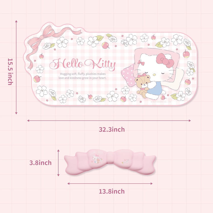 Anime-Mauspad-Handgelenkauflage-Set – rutschfeste Schreibtischunterlage und Memory Foam-Handgelenkau