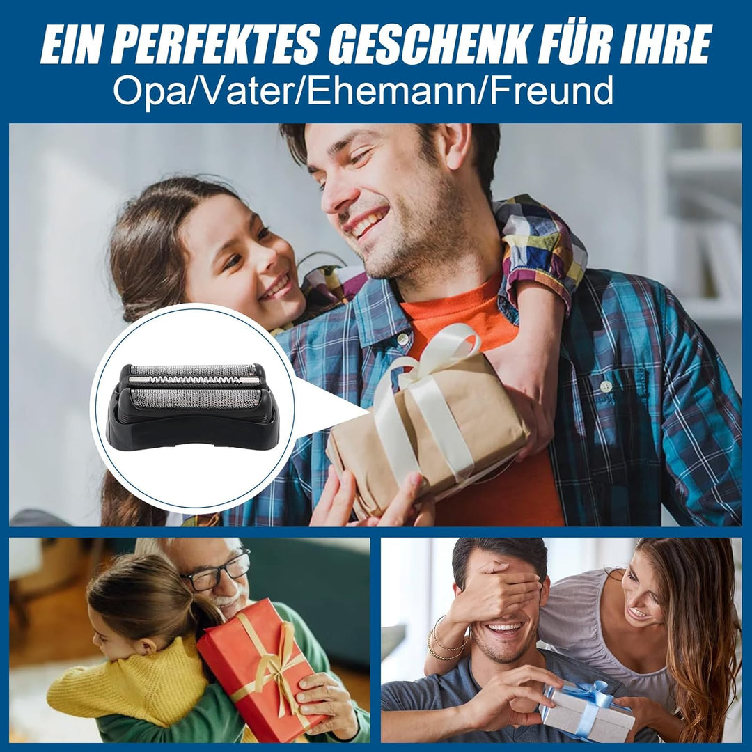 21B Scherkopf für Braun Serie 3 2 Stück,Elektrischer S3 Rasierkopf Kompatibel Mit Braun Series 3, S3