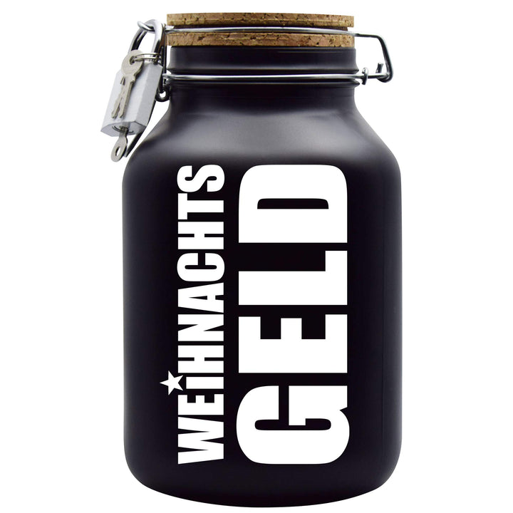 Spardose Weihnachtsgeld Geld Geschenk Idee Schwarz XXL