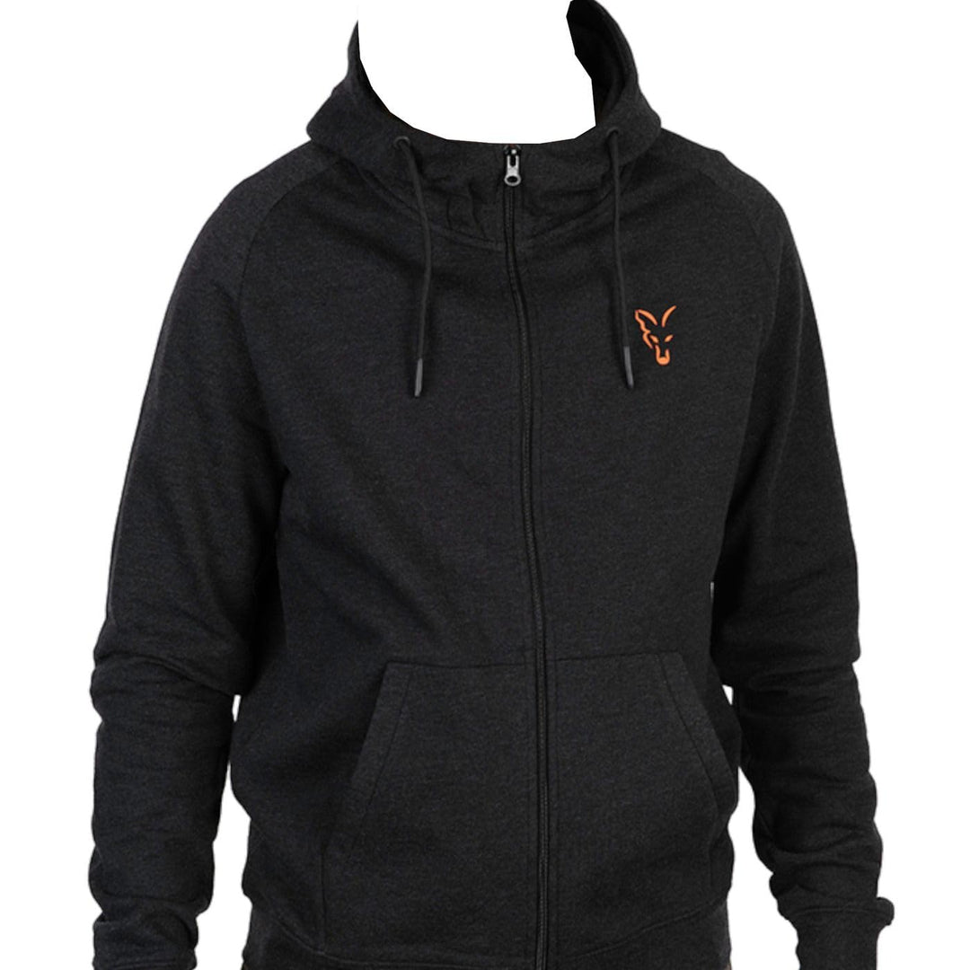 Fox Collection Lw Hoody Black &amp; Orange - Angelpullover, Grösse:XL