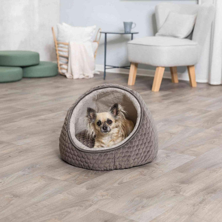 TRIXIE 36357 Höhle Livia, ø 45 × 33 cm, Taupe/Creme