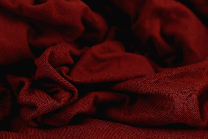 Gerald Wittmann Premium Spannbettlaken 140x200 - 160x200 cm, 100% Baumwolle Jersey, Bordeaux Rot Bor