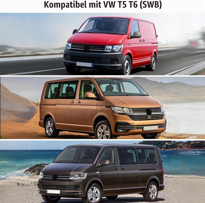 Autoabdeckung Wasserdicht Ersatz für VW T5 T6 SWB, Sonnenfest Hälfte Autoabdeckung, Halbgarage UV Be