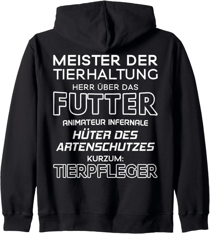 Tierpflege Hüter des Artenschutzes Tierpfleger Kapuzenjacke