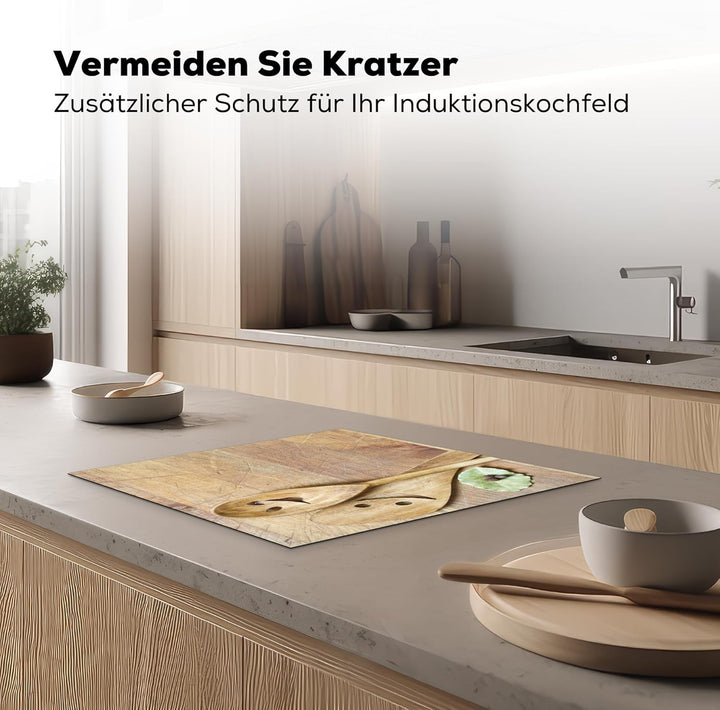KitchenYeah© Herdabdeckplatte Einteilig Küche Herdabdeckung Induktionsfeld Ceranfeld Herdabdeckplatt