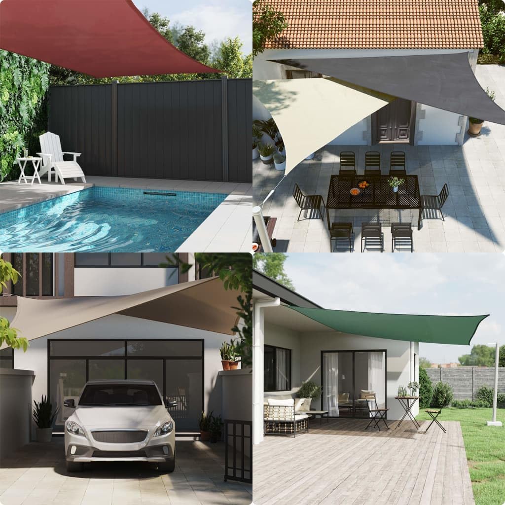vidaXL Sonnensegel Wasserfest Sonnenschutz Windschutz Sonnendach UV Schutz Garten Terrasse Balkon Ox