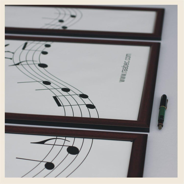 Bilderrahmen Triptychon, Grösse 50x80cm, Farbe Braun, ideal für Malen nach Zahlen Triptychon Bilder