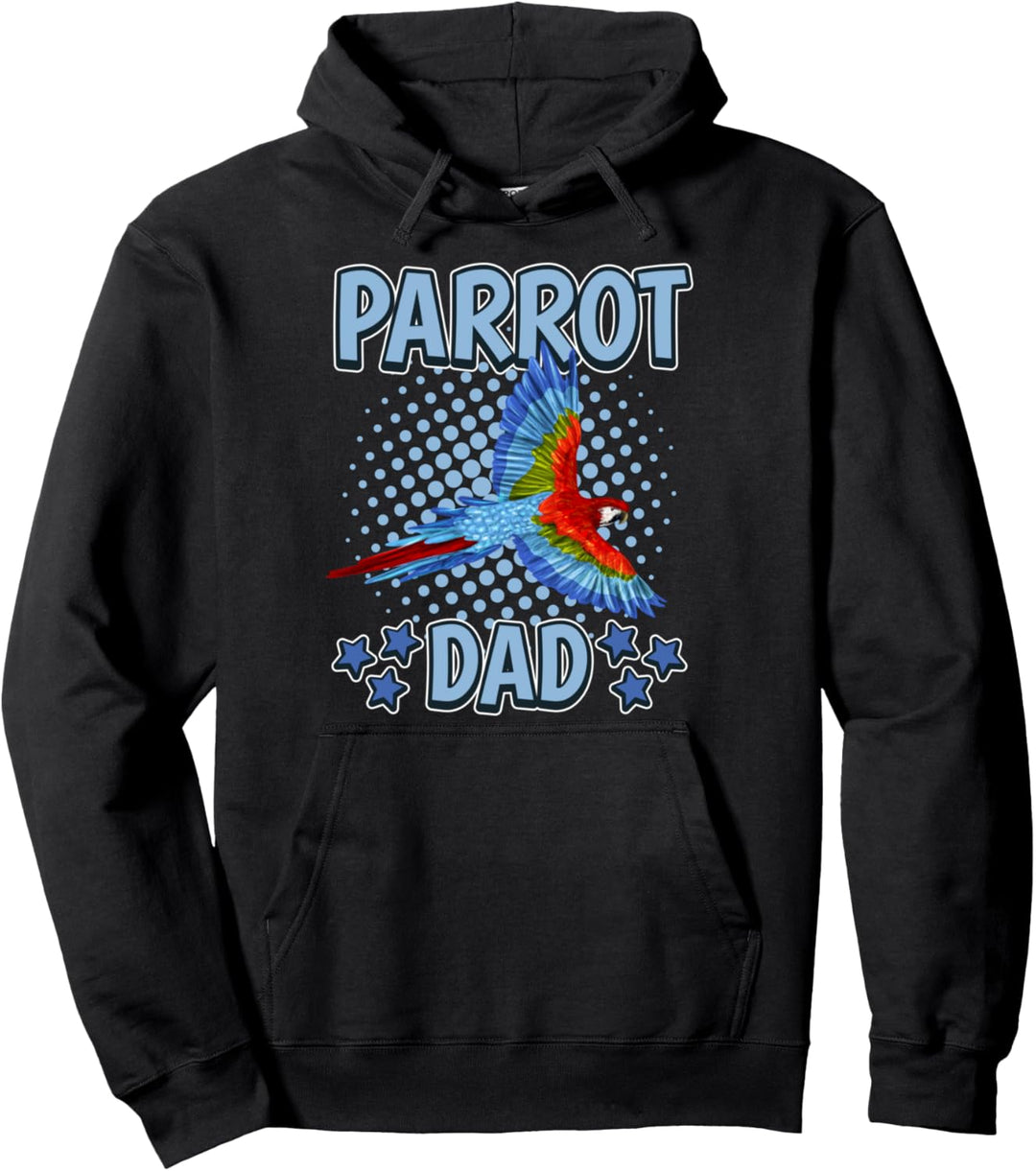 Herren Parrot Dad Papa Vatertag Papagei Pullover Hoodie