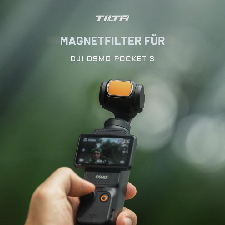 Tilta Pocket 4 Polarisationsfilter, Magnetischer CPL Filter Kompatibel mit DJI Osmo Pocket 3/4, Ultr