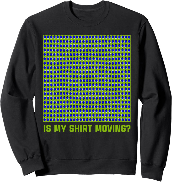 Optische Täuschung Kreise in Box schauen, wie sie sich beweg Sweatshirt