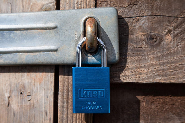 Kasp Vorhangschloss Aluminium, blau K14040BLUD, Blau