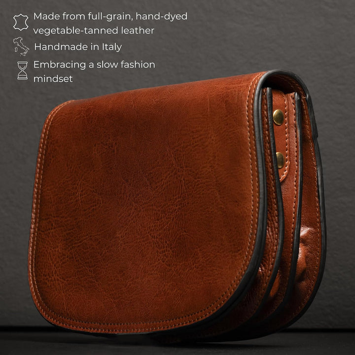 Time Resistance Leder Umhängetasche Damen - Messenger Bags - Arbeitstasche Damen - Schultertasche -