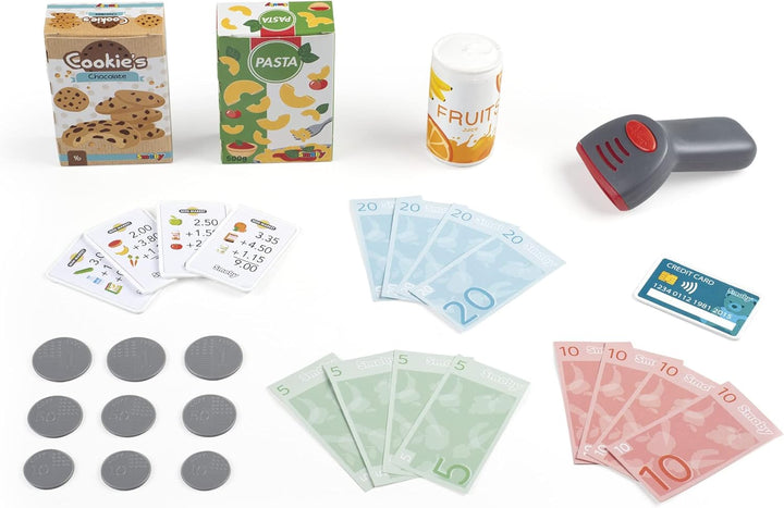 Smoby - elektronische Supermarktkasse - Spielkasse mit Taschenrechnerfunktion, Licht- und Soundgeräu