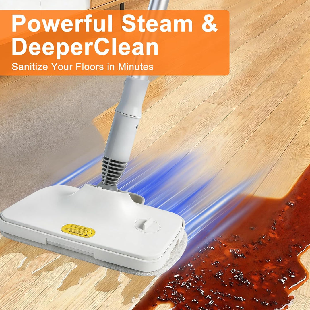 Dampfreiniger 1500W Dampfreiniger Handgerät, Mehrzweck Steam Cleaner mit 9 Zubehörteile, 140°C Dampf