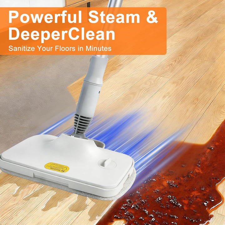 Dampfreiniger 1500W Dampfreiniger Handgerät, Mehrzweck Steam Cleaner mit 9 Zubehörteile, 140°C Dampf