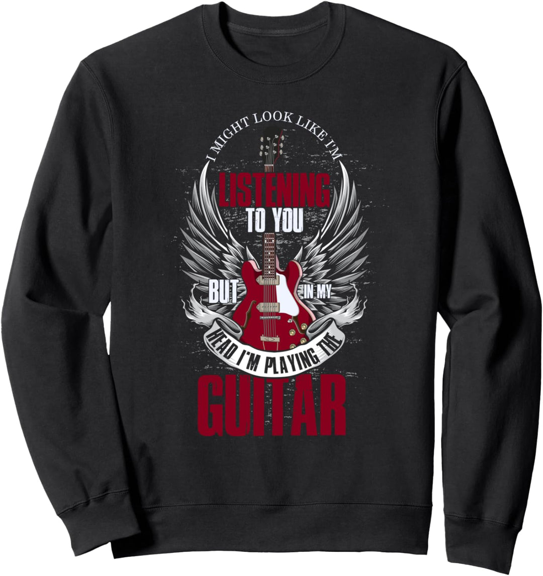 Gitarrenspieler Rock Musiker Gitarrist Lustiges Gitarre Sweatshirt