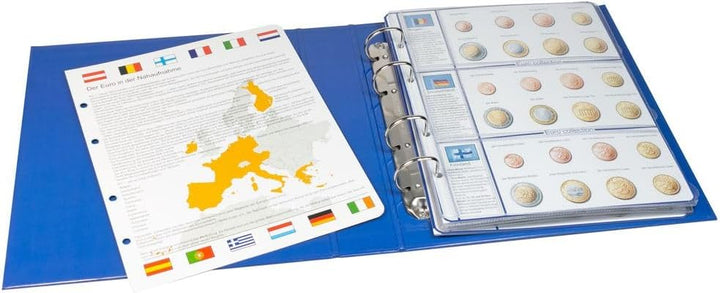 Lindner 8450 Vordruckalbum EURO COLLECTION: Kursmünzensätze alle Euro-Länder