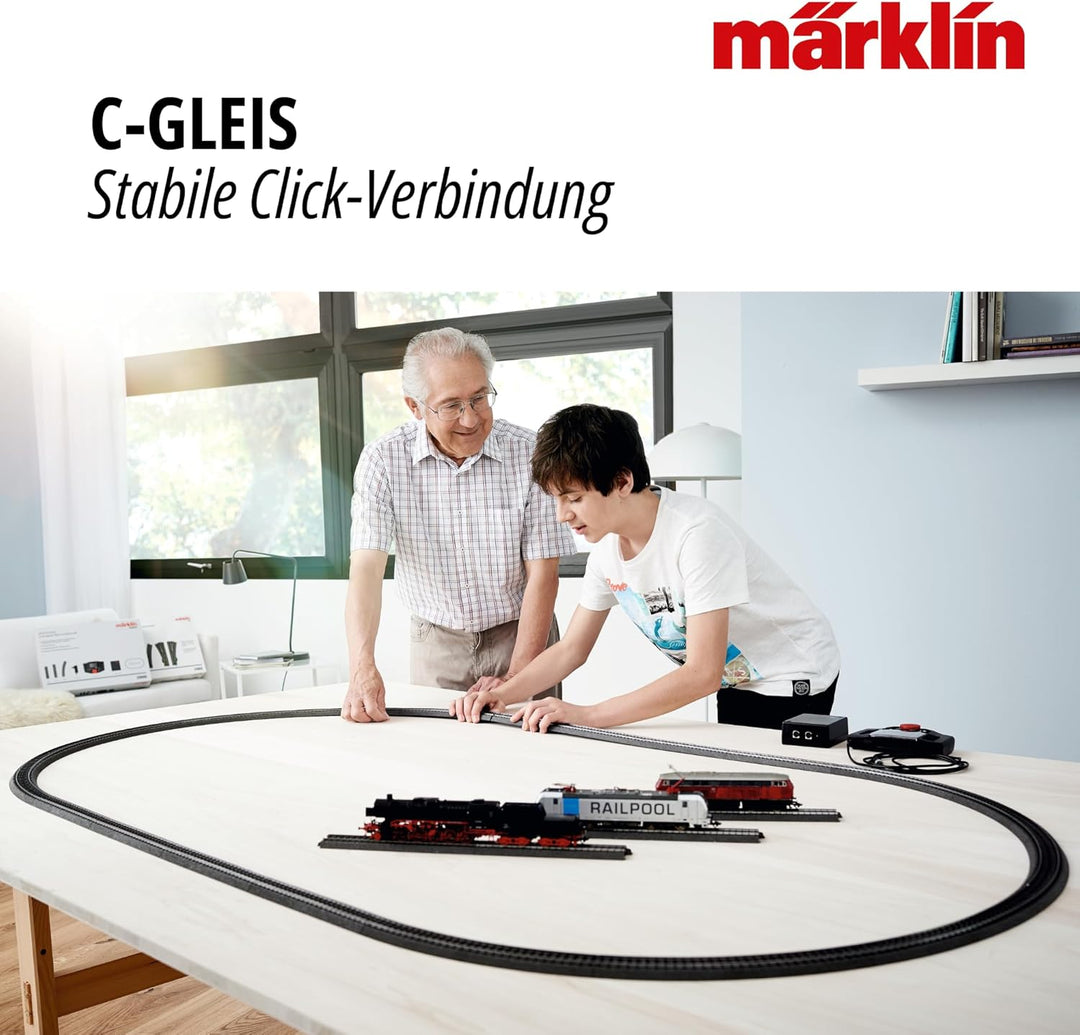 Märklin 24360 - Gerades Gleis, 10er Set, C-Gleis, Spur H0