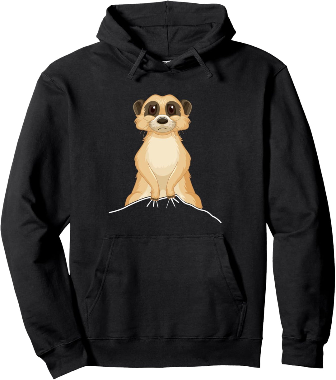 Lustiges Schüchternes 3D Erdmännchen Pullover Hoodie