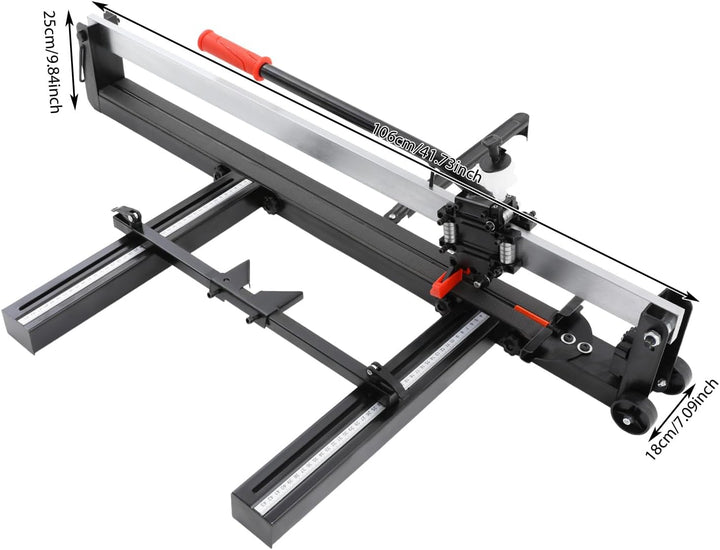 800mm Manueller Fliesenschneider, Fliesenschneidermaschine mit Räder, Präzision Fliesen Maschine, Ma