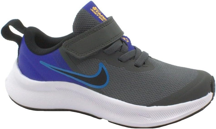 Nike Jungen Star Runner 3 Sneaker 21 EU Eisengrau Schwarzblauer Blitz, 21 EU Eisengrau Schwarzblauer