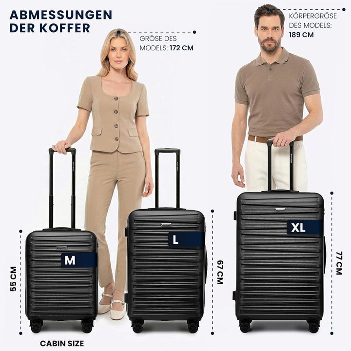 WITTCHEN Skyspeed Line Reisegepäck Grosser Koffer Hartschalenkoffer ABS Gross Rollkoffer Trolley Che