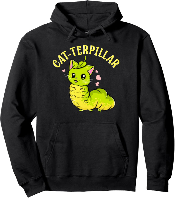 Cat-terpillar Adorable Half Cat Half Caterpillar Pullover Hoodie