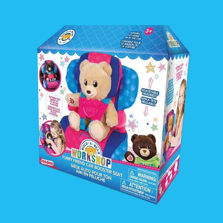 Casdon Build-A-Bear Workshop Furry Friend Toy Car Booster Seat