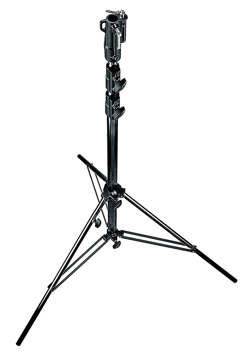 Manfrotto Stativ Heavy Duty Schwarz Ac Schwarz Mit pneumatischem Dämpfungssystem, Schwarz Mit pneuma