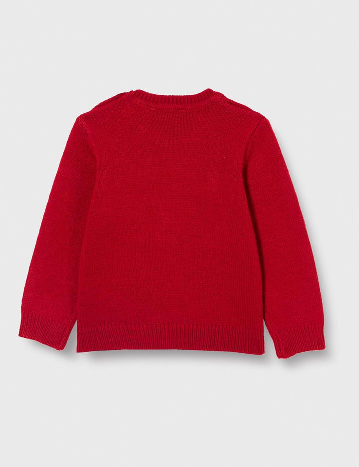 Chicco Unisex Kinder Weihnachtsstrickpullover Hose (1er Pack) 9 Monate Rot (2), 9 Monate Rot (2)