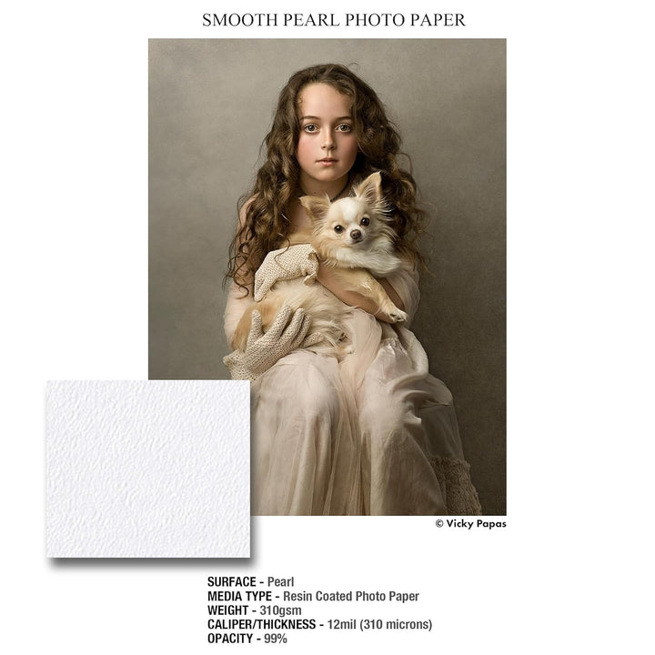 Ilford 2001750.0 Prestige Smooth Pearl Paper, 310g, 25 Blatt, A3+ 32,9 x 48,3 cm A3+ - 25 Blatt, A3+