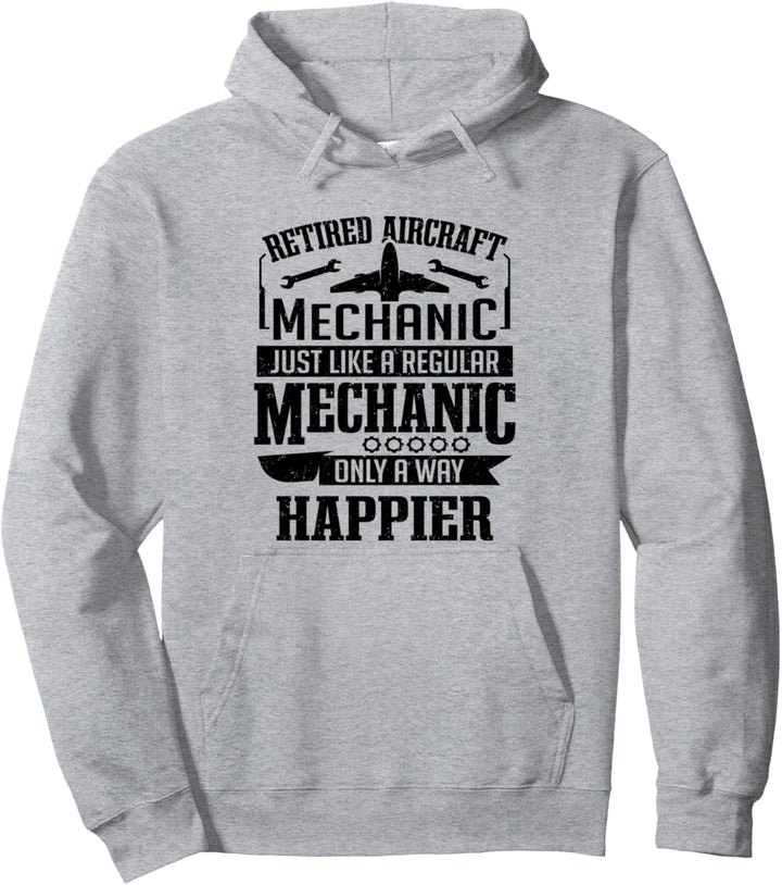 Flugzeugmechaniker Ruhestand Männer Fluggerätemechaniker Pullover Hoodie