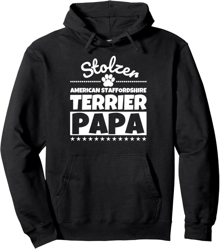 Stolzer American Staffordshire Terrier Papa Pullover Hoodie