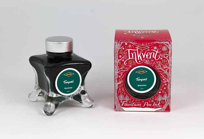 Diamine Tintenglas Tempest Red Inkvender Shimmer Ink 50ml