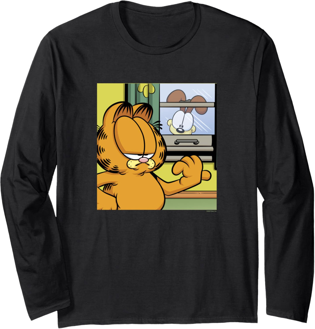 Garfield Odie Garfield Window Talk Langarmshirt