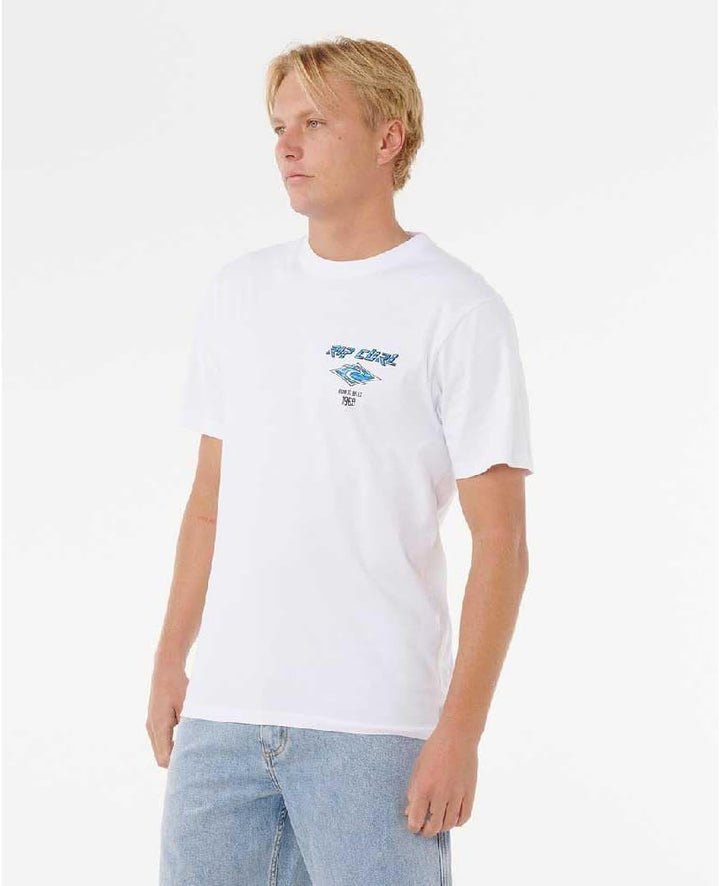 Rip Curl 2026 Männer Fade Out Icon Tee 0CAMTE - White XXL, XXL