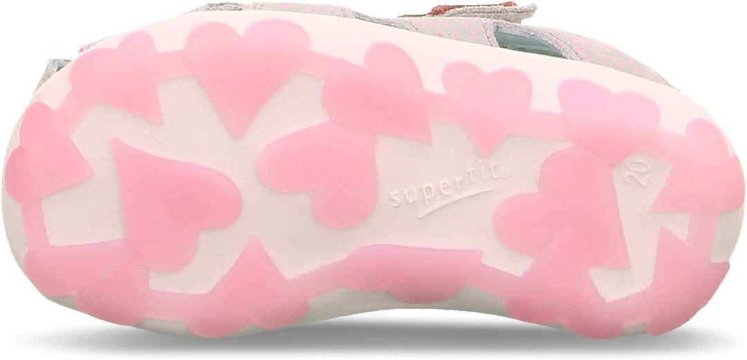 Superfit FANNI Sandale 0-609041 Mädchen 19 EU Hellgrau Rosa 2500, 19 EU Hellgrau Rosa 2500