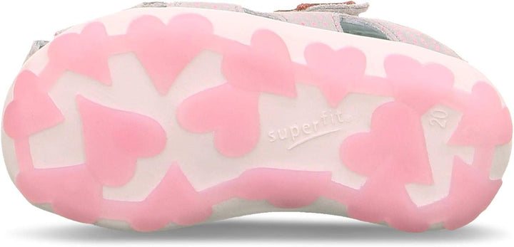 Superfit FANNI Sandale 0-609041 Mädchen 19 EU Hellgrau Rosa 2500, 19 EU Hellgrau Rosa 2500