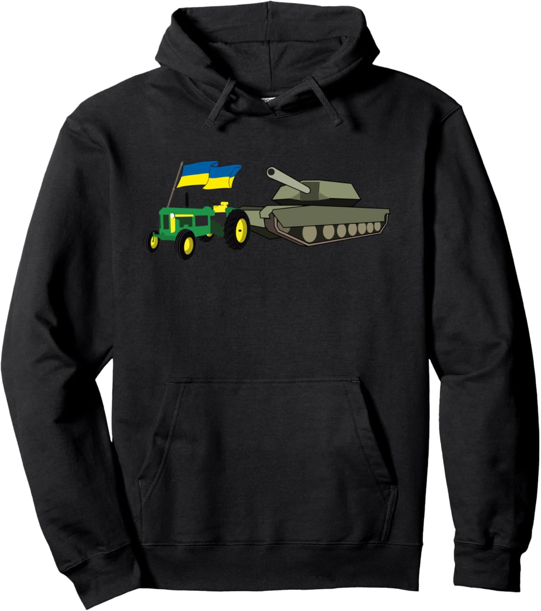 Ukrainischer Traktor mit Ukraine Flagge Pullover Hoodie