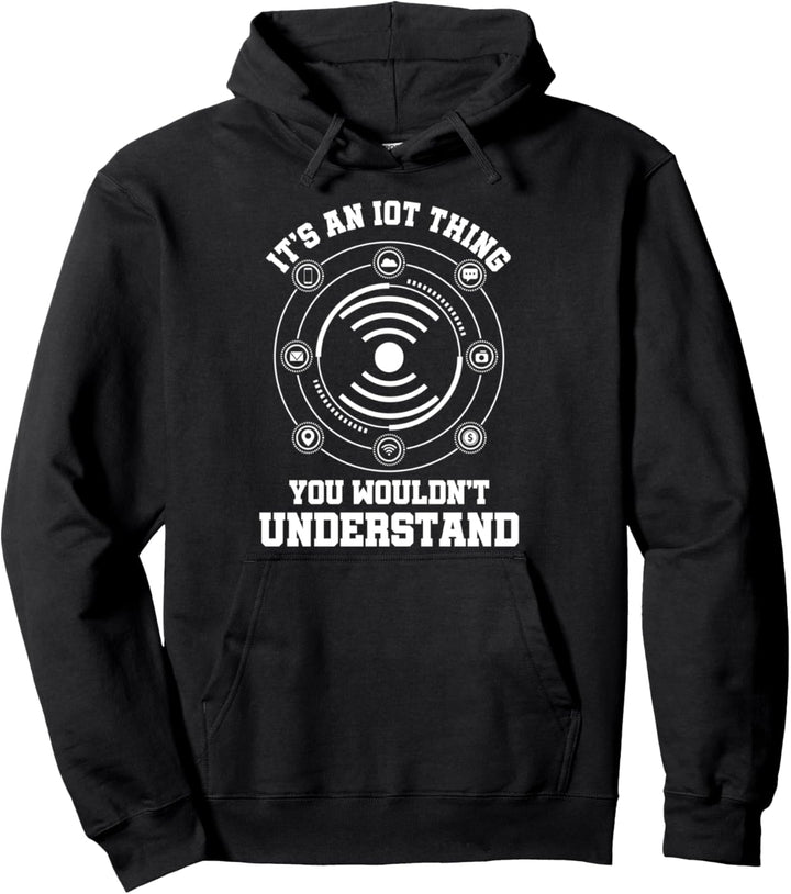 Internet Der Dinge Technologie IoT Allesnetz IT Zukunft IdD Pullover Hoodie